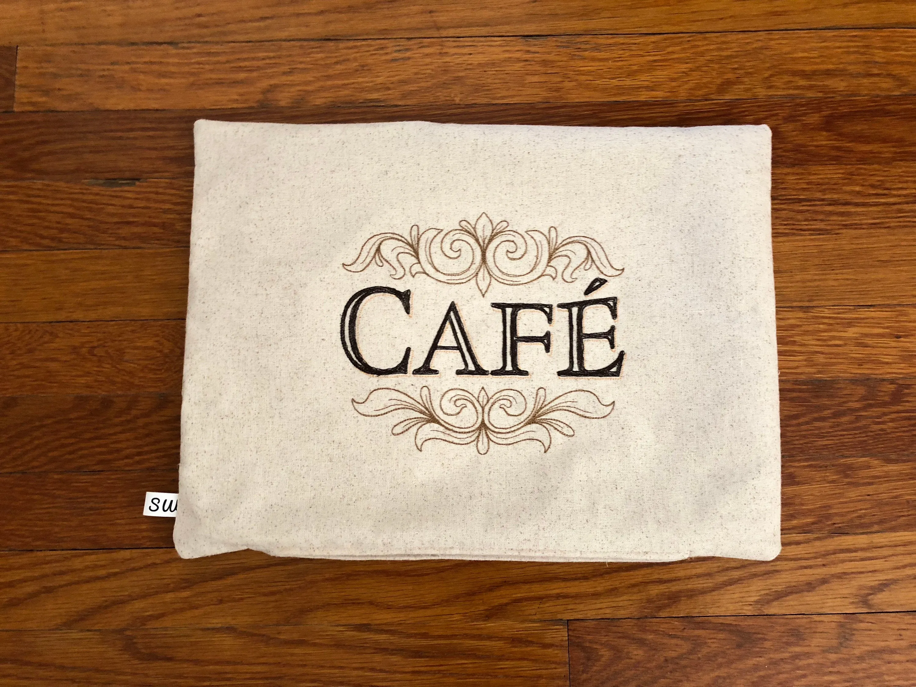 3 Embroidered French Cafe Pillow Covers  | stitchywoman.net