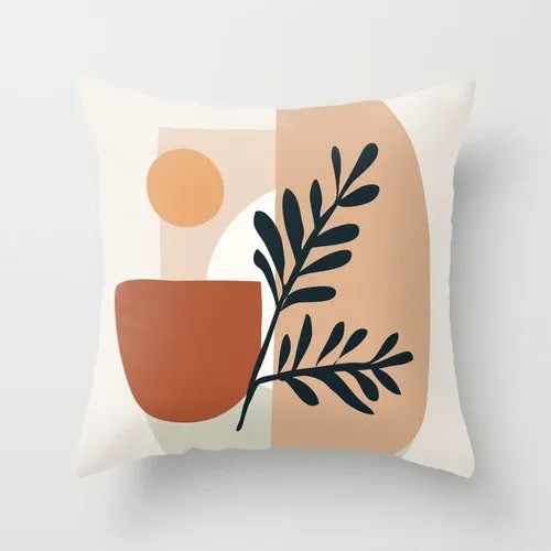 Abstract Geometric Car and Sofa Pillow Cover