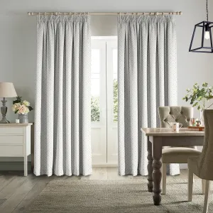 Bees & Leaves White Made to Measure Curtains