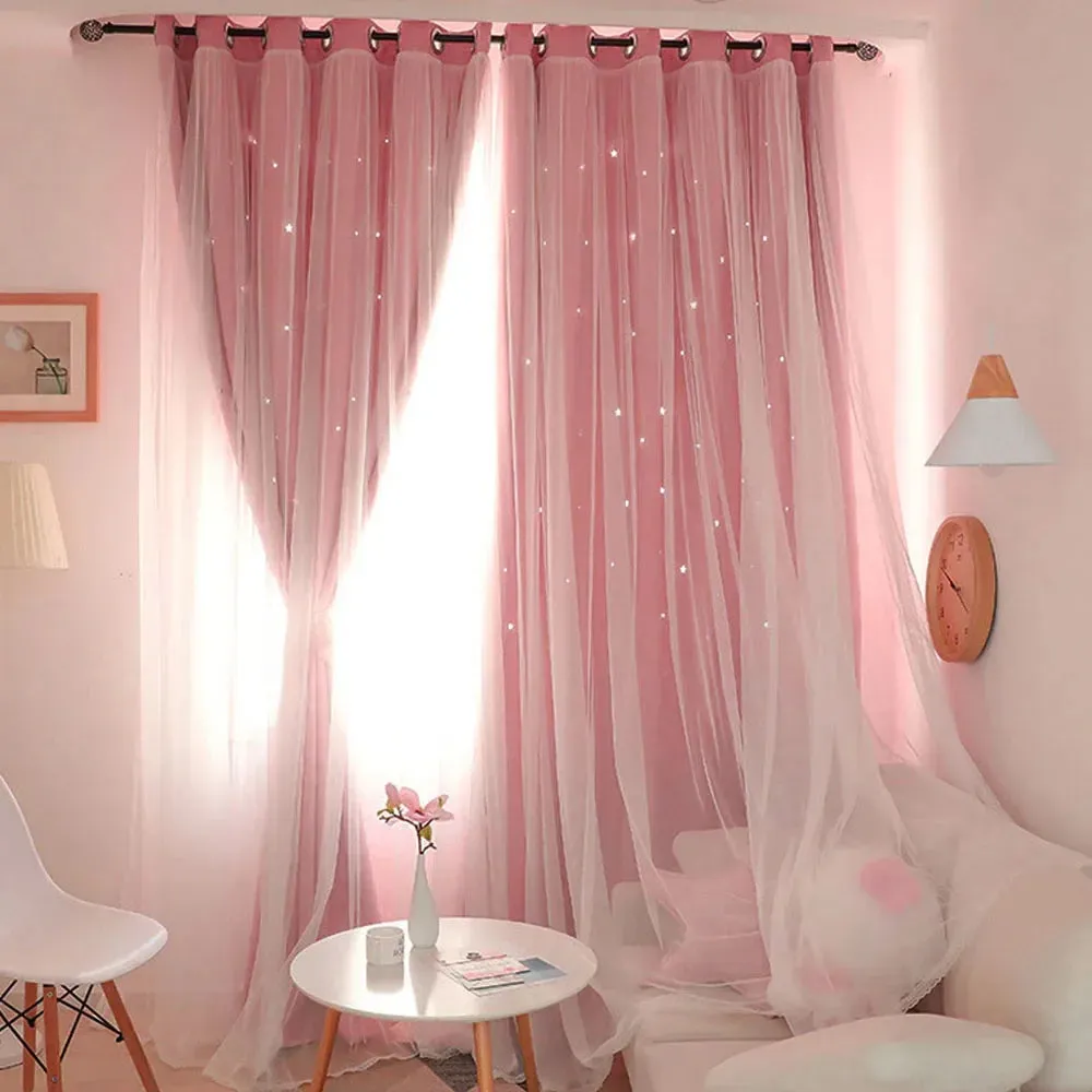 Double Layers Romantic Sheer Curtains