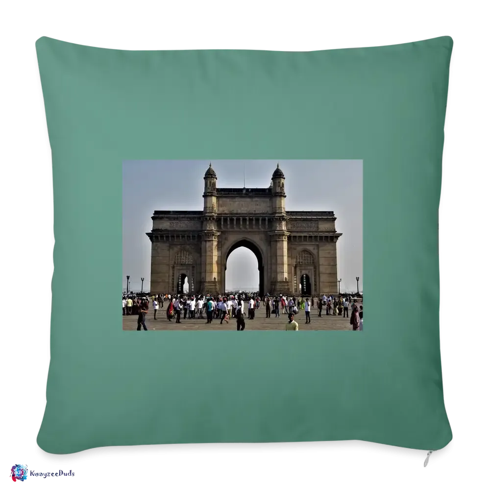 Gateway of India, Throw Pillow Cover 18” x 18”
