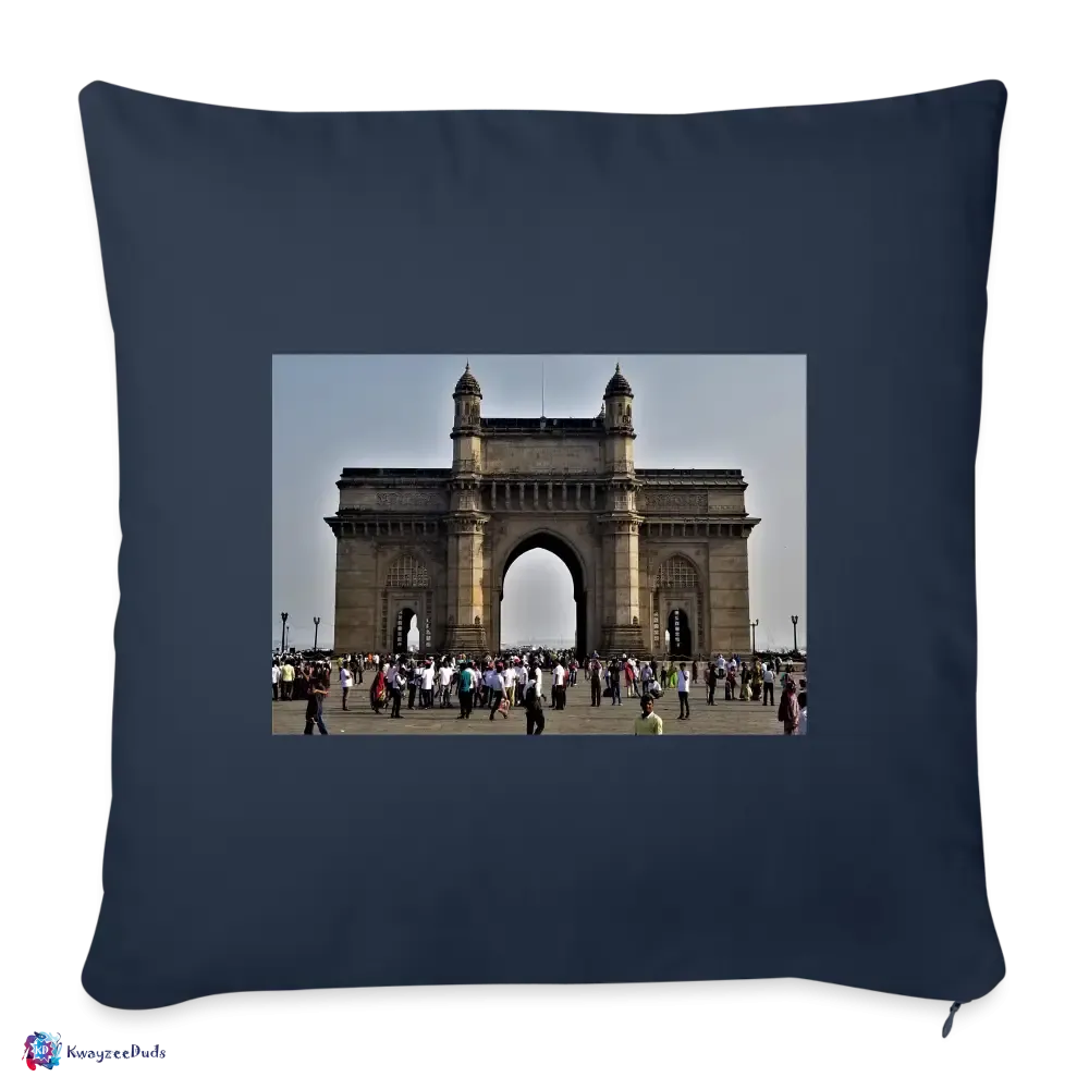 Gateway of India, Throw Pillow Cover 18” x 18”