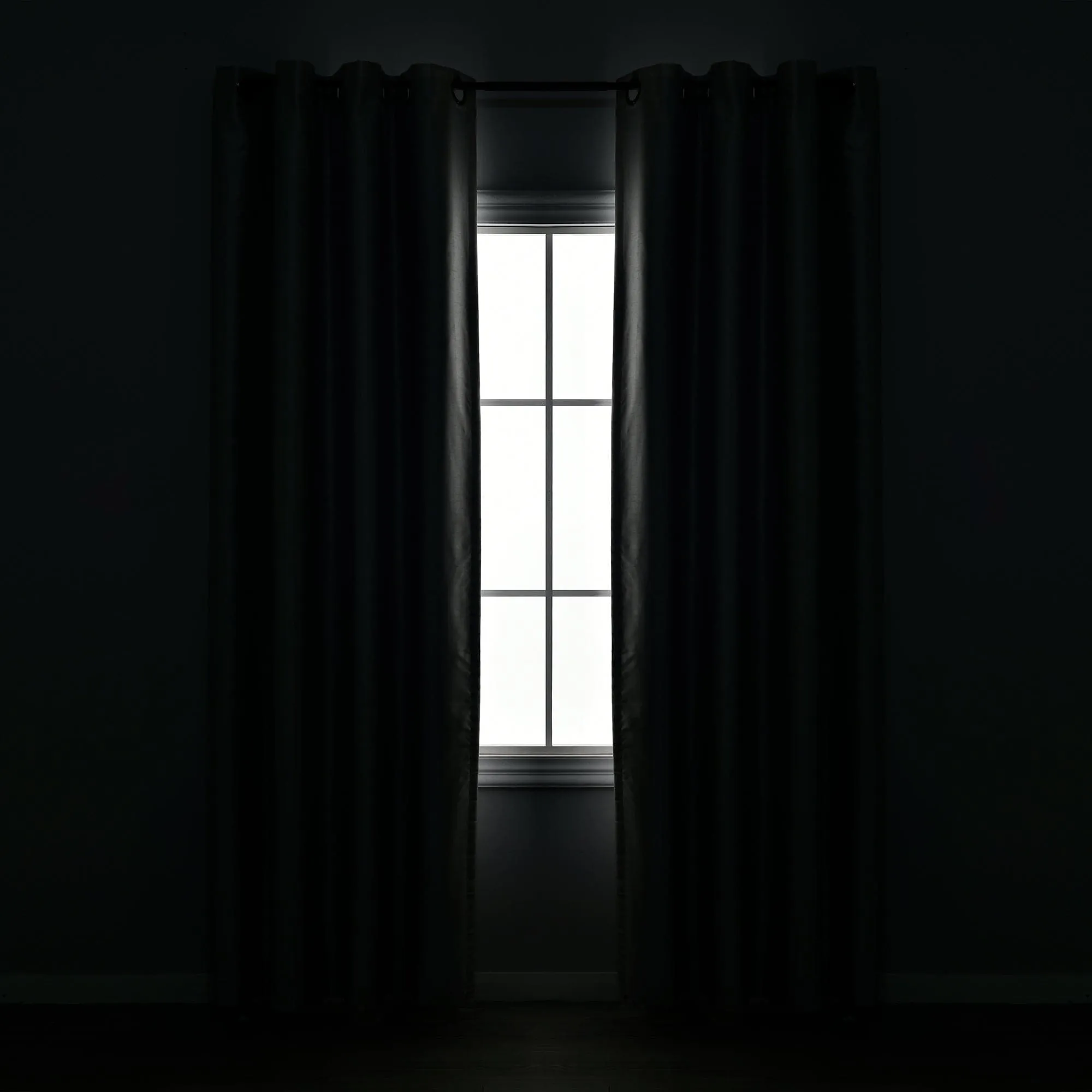 Grommet Sheer With Insulated Blackout Lining Curtain Panel Set