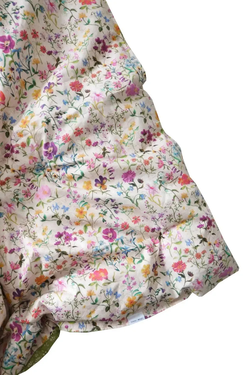LINEN GARDEN & CAPEL PISTACHIO Liberty Reversible Heirloom Quilt