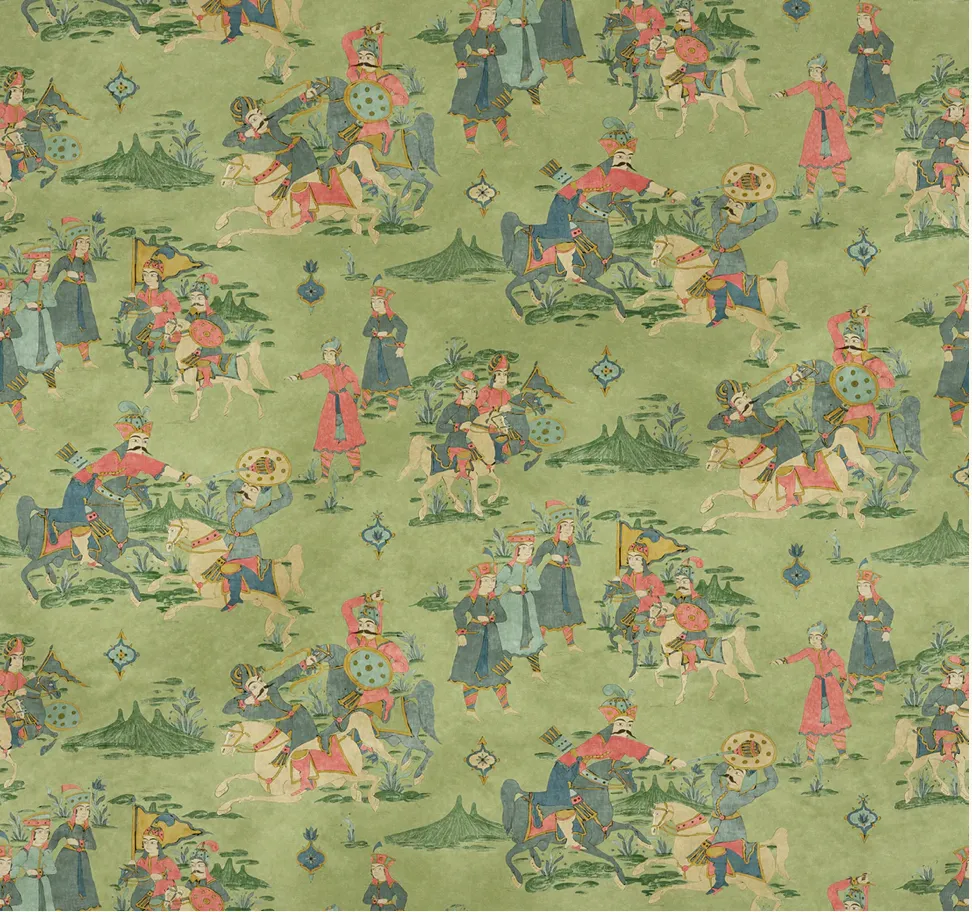 Linwood Wild Life Issa Velvet  -  Natural Green