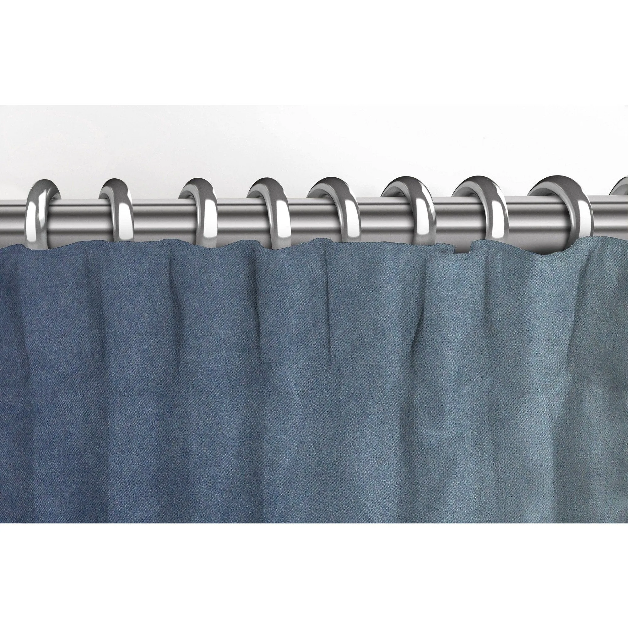 Matt Petrol Blue Velvet Curtains
