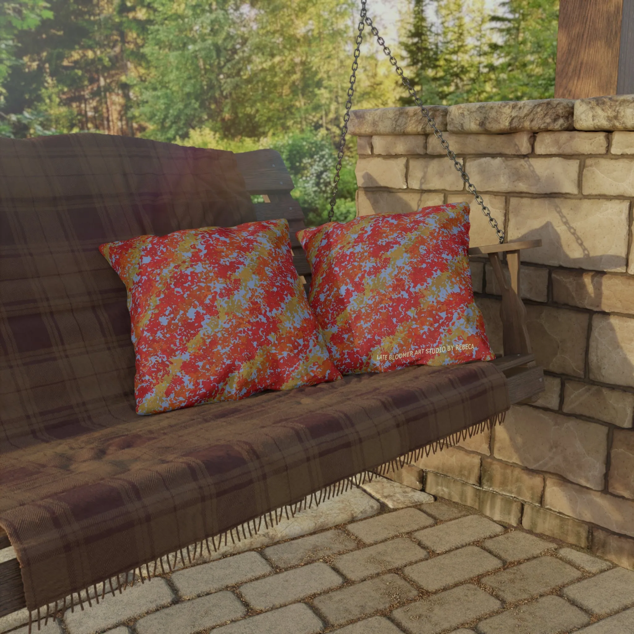 Outdoor Throw Pillows - Fall 2 - Magical Colors
