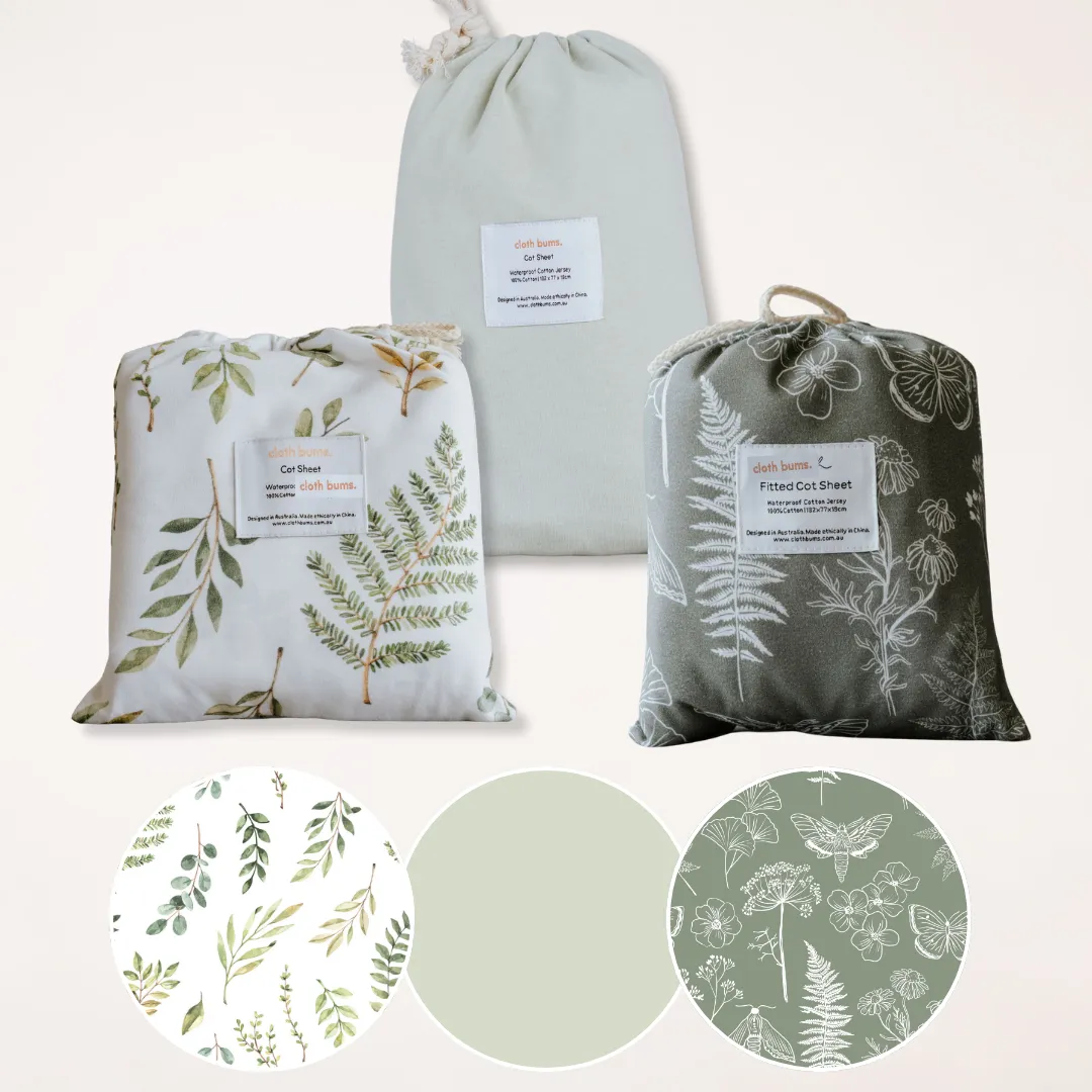 *PRE-ORDER* Waterproof Cot Sheet Bundle Pack - 3 Pack