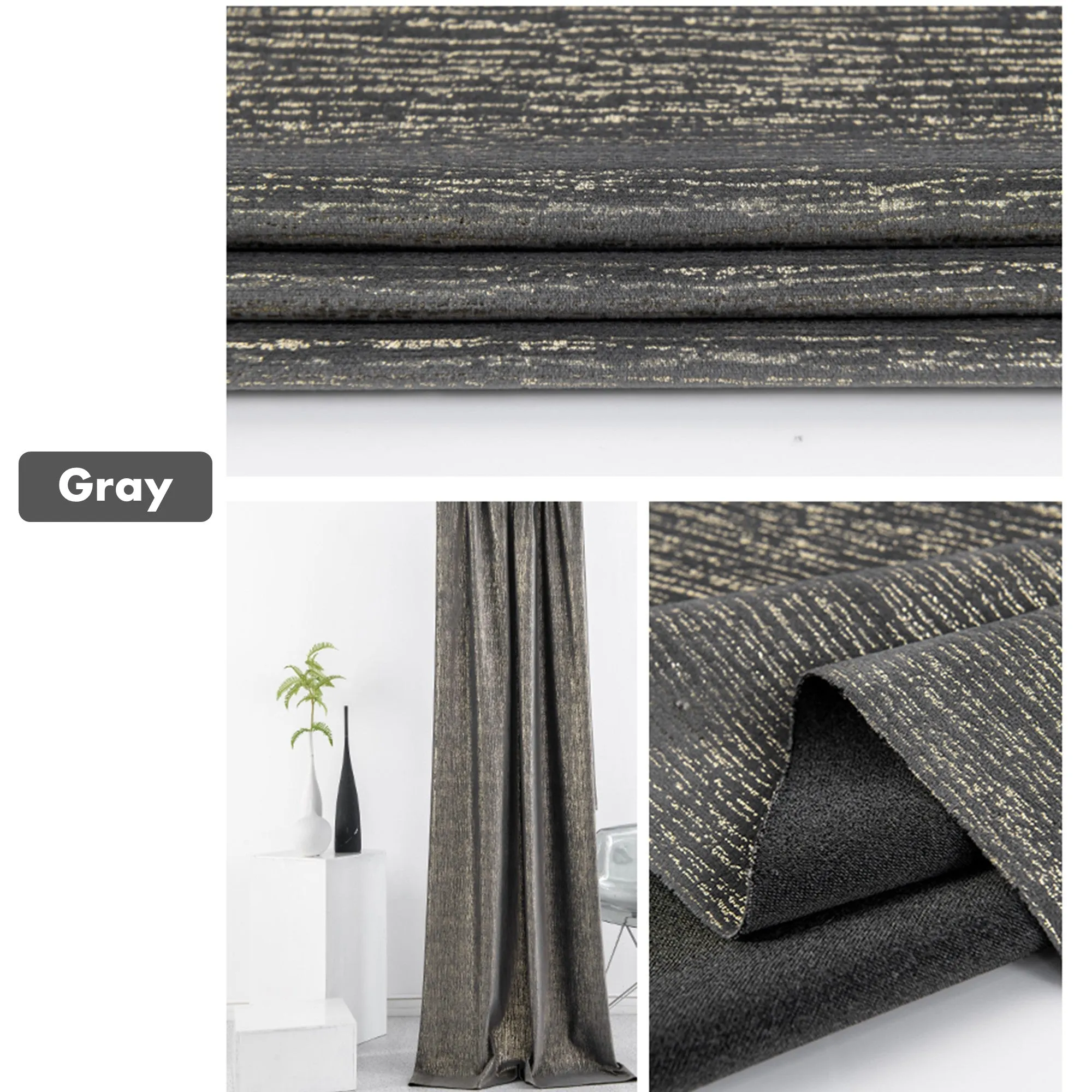 Royal Velvet with Gold Accents Window Curtains Drapery