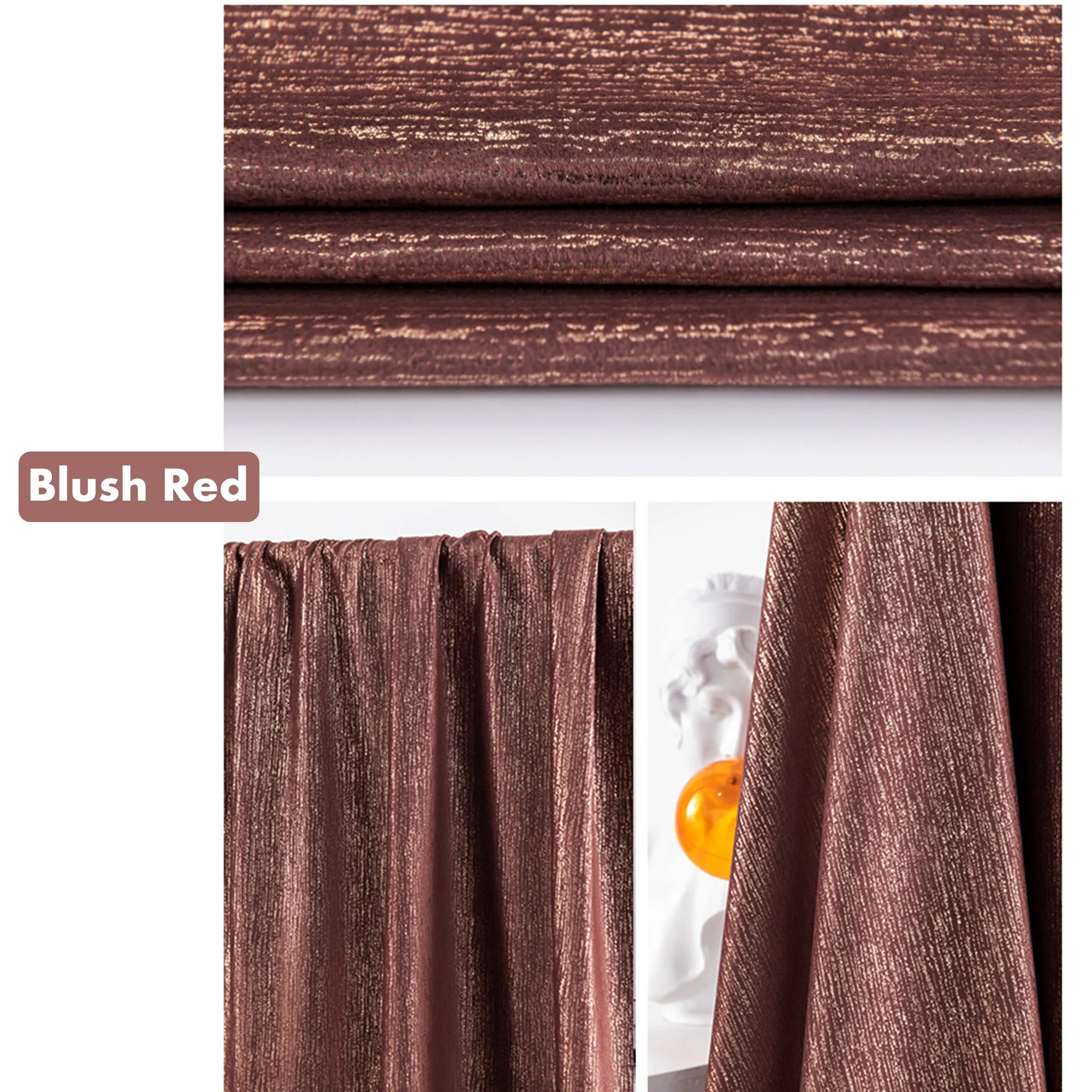 Royal Velvet with Gold Accents Window Curtains Drapery