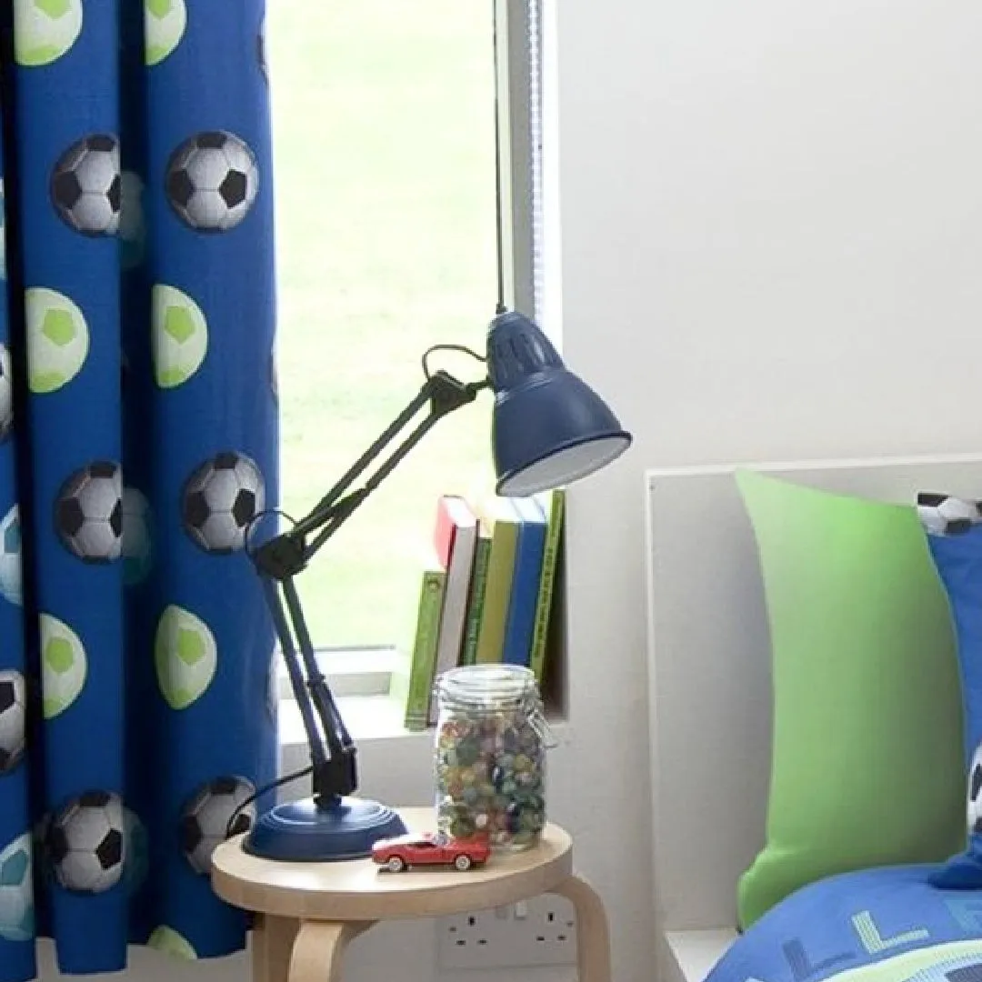 SOCCER Curtains -Blue